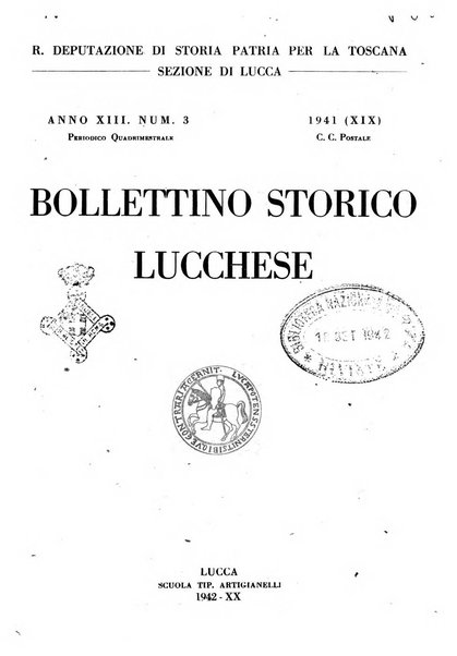 Bollettino storico lucchese