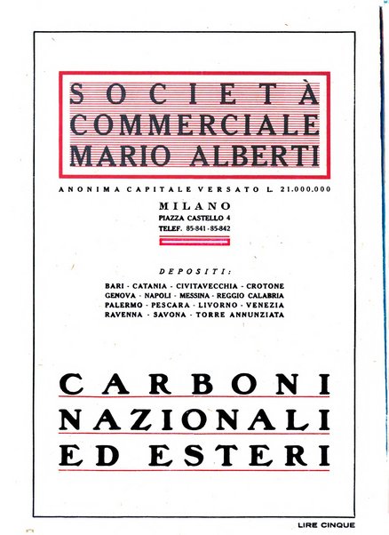 Il carbone Rassegna mensile italiana del commercio dei combustibili solidi