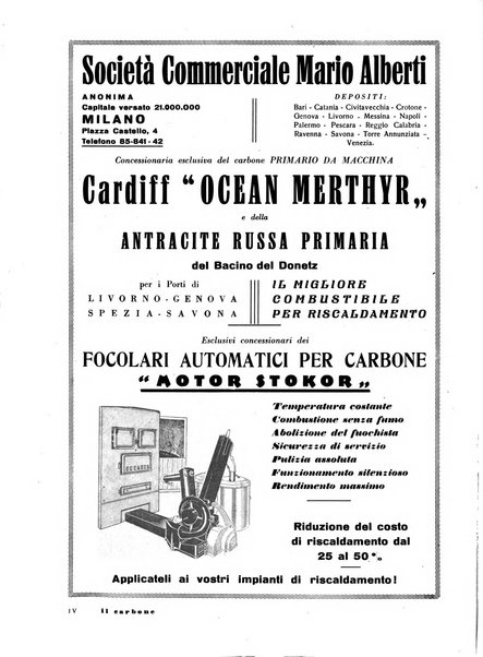 Il carbone Rassegna mensile italiana del commercio dei combustibili solidi
