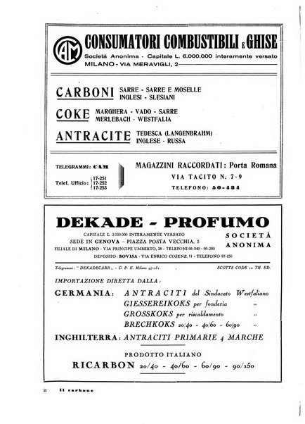 Il carbone Rassegna mensile italiana del commercio dei combustibili solidi