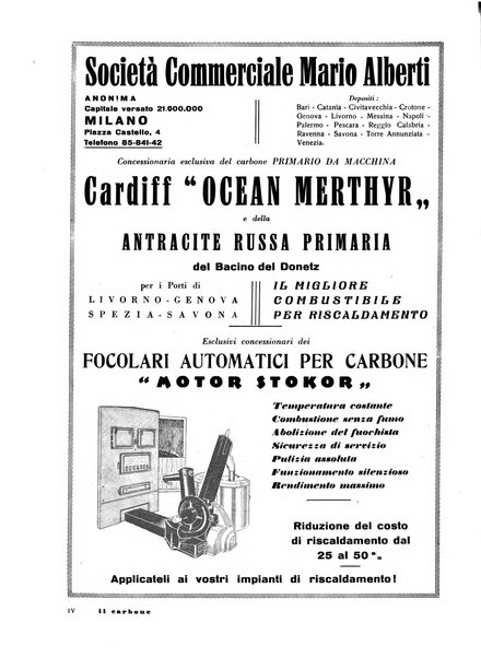 Il carbone Rassegna mensile italiana del commercio dei combustibili solidi