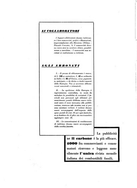 Il carbone Rassegna mensile italiana del commercio dei combustibili solidi