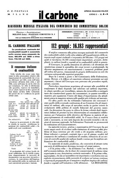 Il carbone Rassegna mensile italiana del commercio dei combustibili solidi