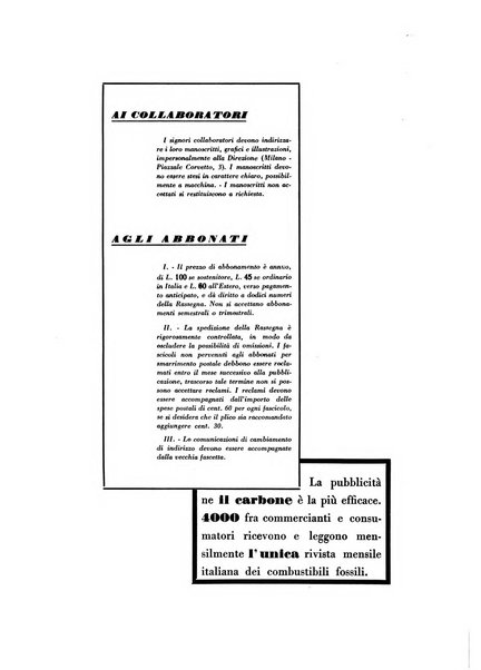 Il carbone Rassegna mensile italiana del commercio dei combustibili solidi