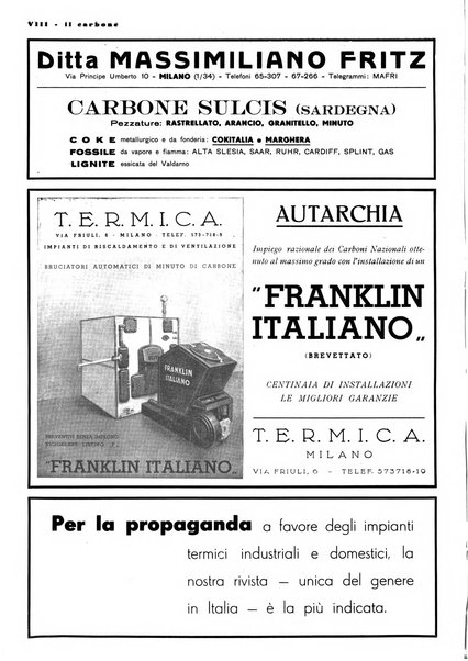 Il carbone Rassegna mensile italiana del commercio dei combustibili solidi