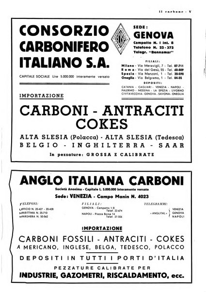 Il carbone Rassegna mensile italiana del commercio dei combustibili solidi