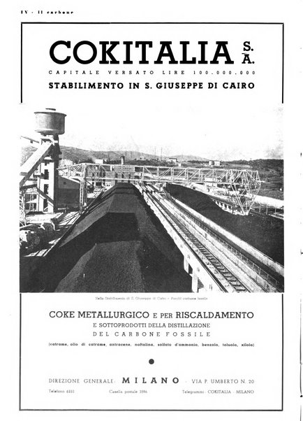 Il carbone Rassegna mensile italiana del commercio dei combustibili solidi