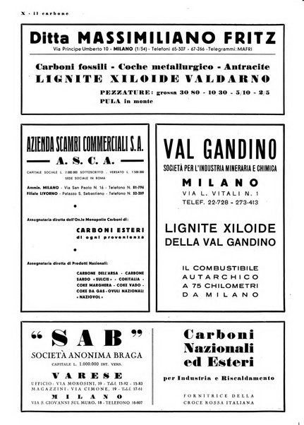 Il carbone Rassegna mensile italiana del commercio dei combustibili solidi