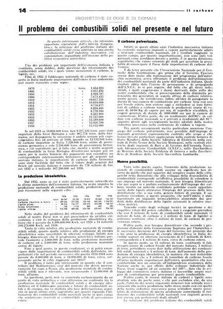 Il carbone Rassegna mensile italiana del commercio dei combustibili solidi