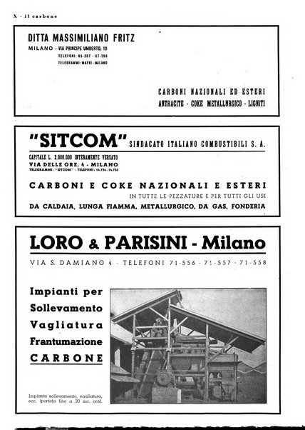 Il carbone Rassegna mensile italiana del commercio dei combustibili solidi