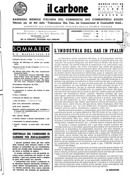 Il carbone Rassegna mensile italiana del commercio dei combustibili solidi