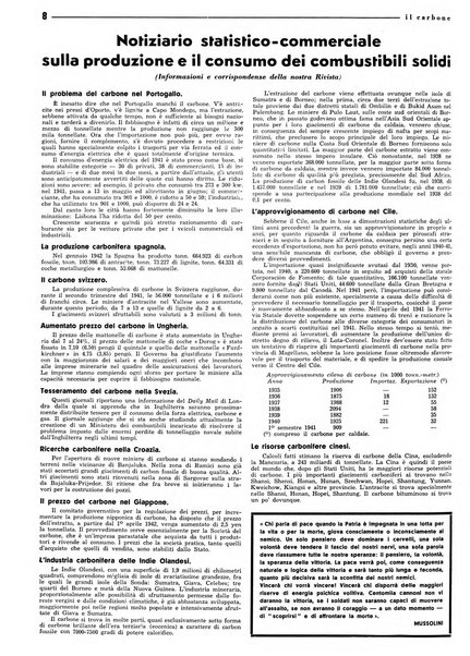 Il carbone Rassegna mensile italiana del commercio dei combustibili solidi