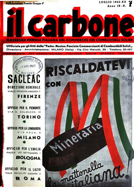 Il carbone Rassegna mensile italiana del commercio dei combustibili solidi