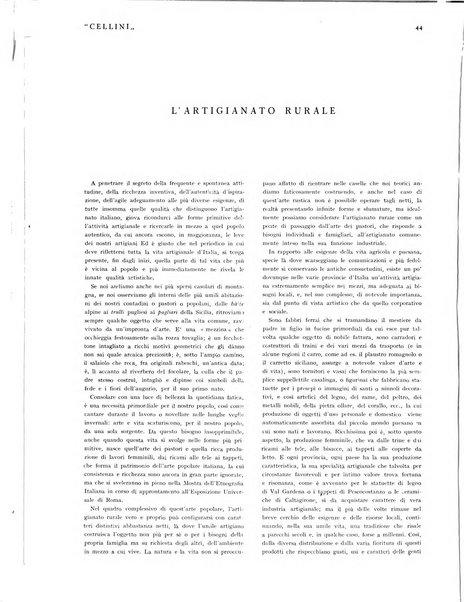 Cellini Rivista dell'artigianato italiano