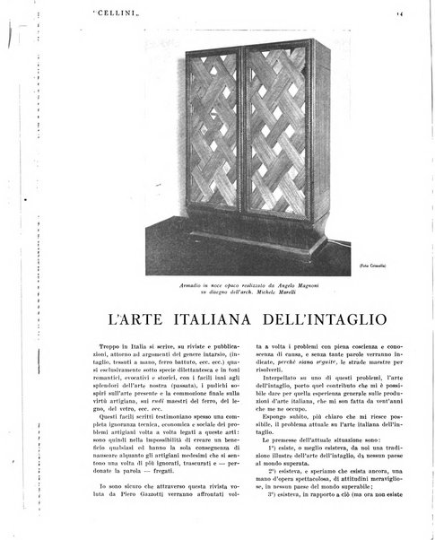 Cellini Rivista dell'artigianato italiano