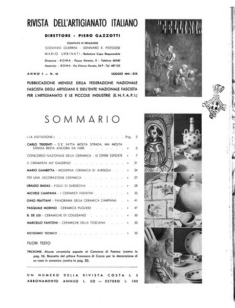 Cellini Rivista dell'artigianato italiano