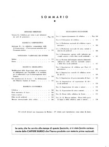 Cellulosa Bollettino ufficiale dell'Ente Nazionale per la cellulosa e per la carta