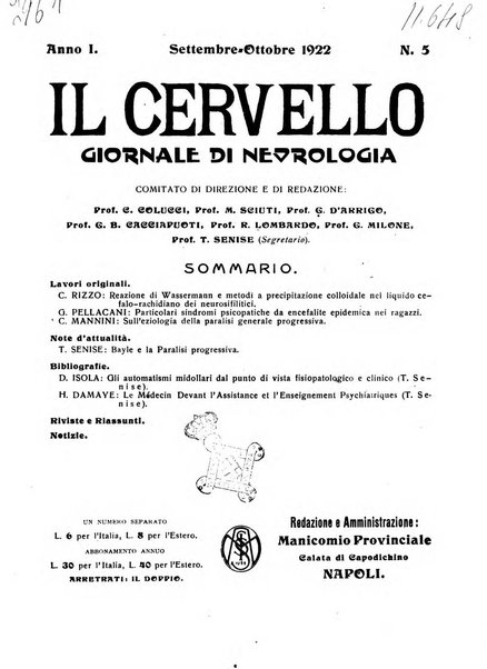 Il cervello Giornale di nevrologia