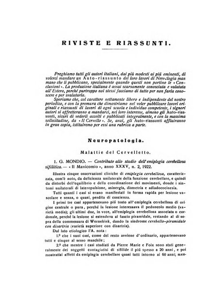 Il cervello Giornale di nevrologia