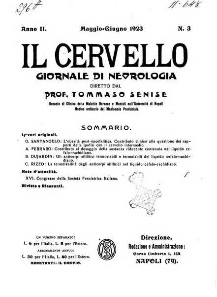 Il cervello Giornale di nevrologia