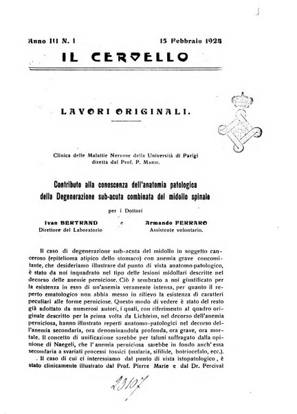 Il cervello Giornale di nevrologia