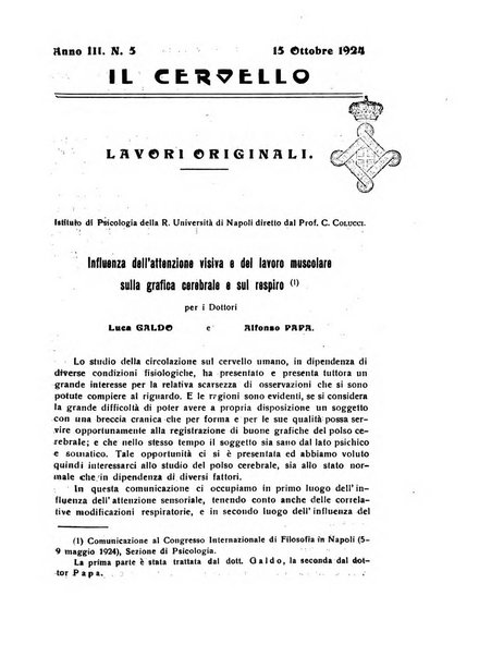 Il cervello Giornale di nevrologia