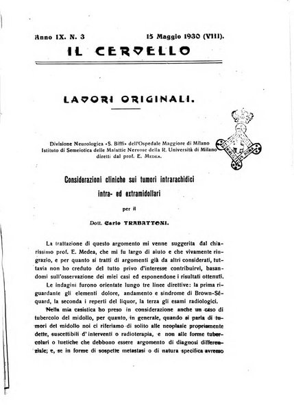 Il cervello Giornale di nevrologia