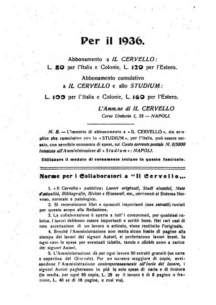 Il cervello Giornale di nevrologia