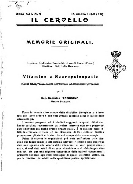 Il cervello Giornale di nevrologia