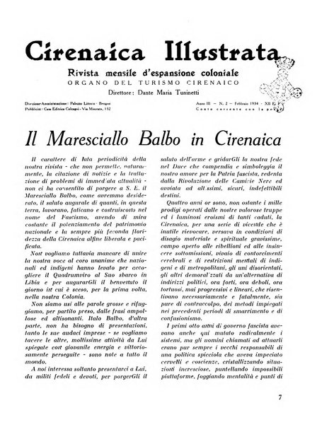 Cirenaica illustrata Rivista mensile d'espansione coloniale