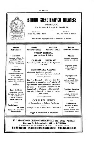 Clinica ed igiene infantile