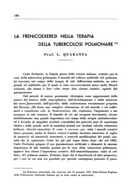 Il Consorzio antitubercolare Rivista mensile scientifico sociale di tisiologia