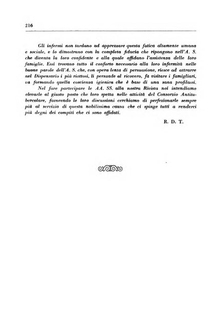 Il Consorzio antitubercolare Rivista mensile scientifico sociale di tisiologia