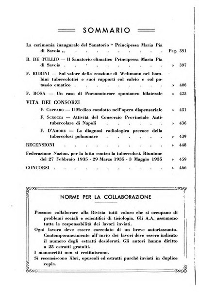 Il Consorzio antitubercolare Rivista mensile scientifico sociale di tisiologia