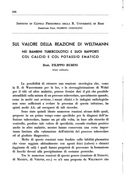 Il Consorzio antitubercolare Rivista mensile scientifico sociale di tisiologia