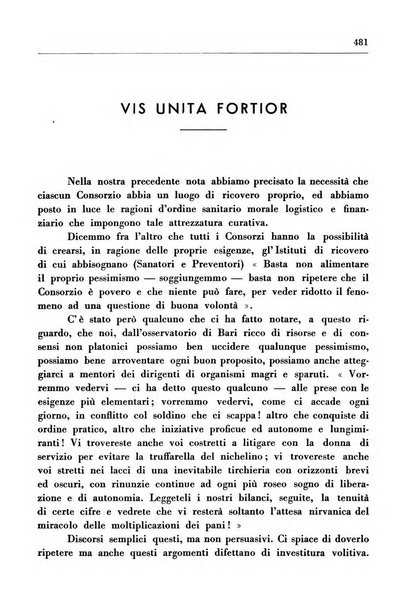 Il Consorzio antitubercolare Rivista mensile scientifico sociale di tisiologia