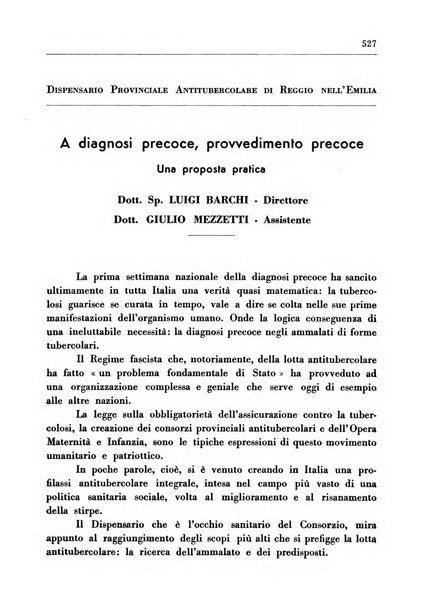 Il Consorzio antitubercolare Rivista mensile scientifico sociale di tisiologia