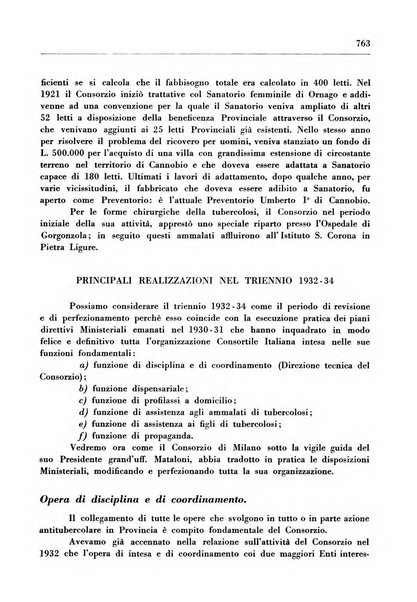 Il Consorzio antitubercolare Rivista mensile scientifico sociale di tisiologia