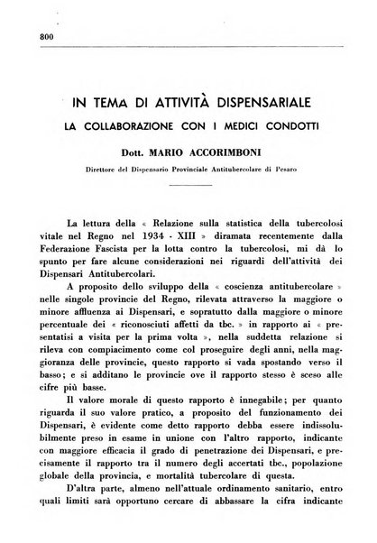 Il Consorzio antitubercolare Rivista mensile scientifico sociale di tisiologia