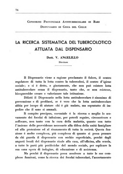 Il Consorzio antitubercolare Rivista mensile scientifico sociale di tisiologia