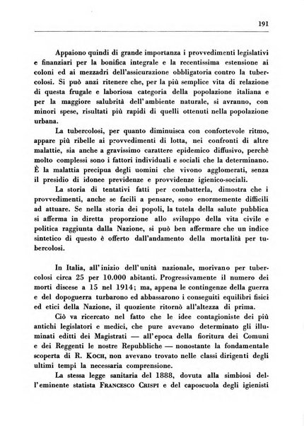 Il Consorzio antitubercolare Rivista mensile scientifico sociale di tisiologia