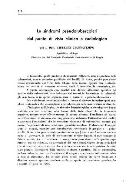 Il Consorzio antitubercolare Rivista mensile scientifico sociale di tisiologia