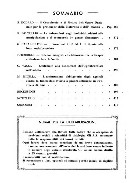 Il Consorzio antitubercolare Rivista mensile scientifico sociale di tisiologia