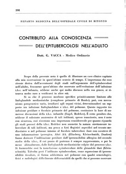 Il Consorzio antitubercolare Rivista mensile scientifico sociale di tisiologia