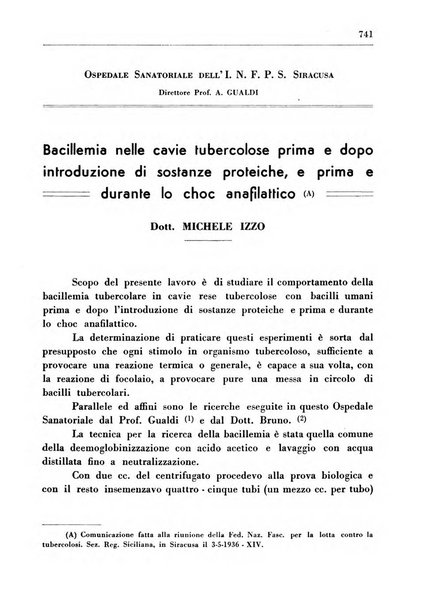 Il Consorzio antitubercolare Rivista mensile scientifico sociale di tisiologia