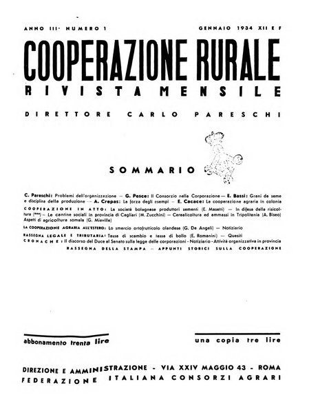 Cooperazione rurale rivista mensile