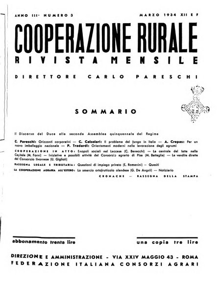 Cooperazione rurale rivista mensile