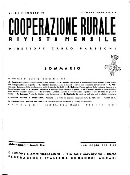 Cooperazione rurale rivista mensile