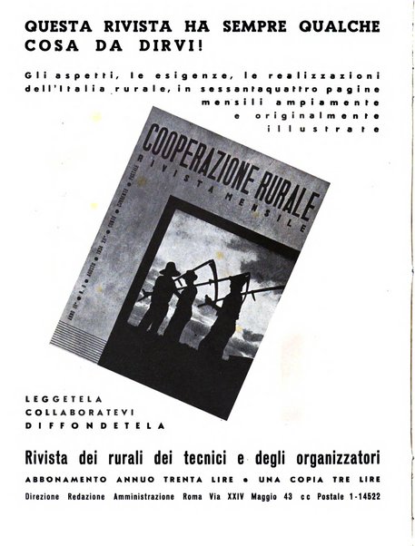 Cooperazione rurale rivista mensile