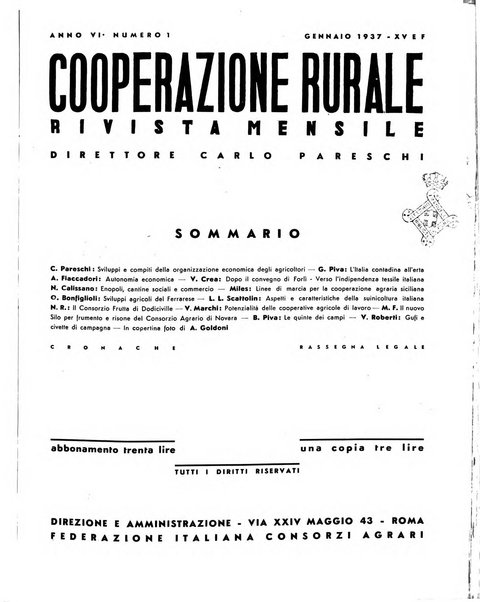 Cooperazione rurale rivista mensile